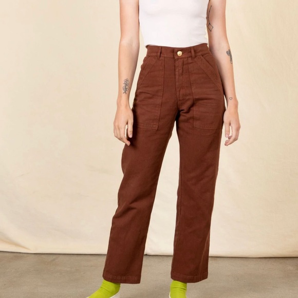 Big Bud Press Pants - Big Bud Press Brown Straight Leg Pants